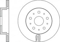 Rotor Disc, NIBK, 562218B, RN1181V, BENDIX (019173)