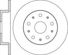 Rotor Disc, NIBK, 71739570, RN1873, ALFA ROMEO (009512)
