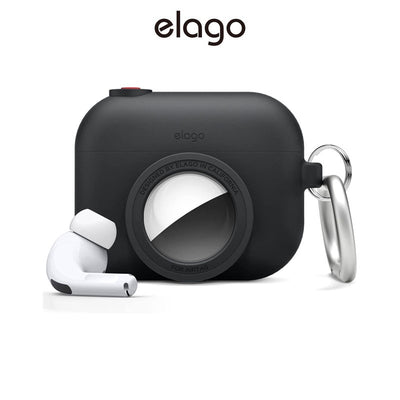 elago SnapShot အိတ် AP Pro၊ ATag- သော့ချိတ်ပါသော ချစ်စရာ အကာအကွယ်ဆီလီကွန်အိတ်၊ ဂန္တဝင်ကင်မရာဒီဇိုင်း၊ Shockproof ဒီဇိုင်း- ခြေရာခံကိရိယာ မပါဝင်ပါ။