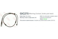 Wire-Sensor, TRW, 34 35 6 792 567, GIC275, BMW (075875)