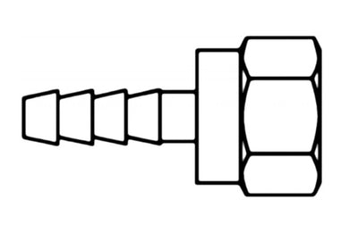 4445-20-20 | 1 1/4" Hose x 1 1/4" (1 5/8"-12 thread) Female JIC Swivel hydraulic fittings (084204)