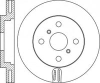 Rotor Disc, NIBK, 43512-52070, RN1855V, TOYOTA (019091)