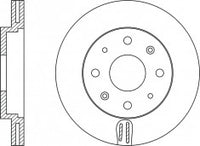 Rotor Disc, NIBK, MB895098, RN1184V, MITSUBISHI (018226)