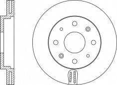 Rotor Disc, NIBK, MB895098, RN1184V, MITSUBISHI (018226)