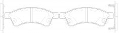 ผ้าเบรค NIBK 2779 4210 0125, PN0842, TATA (018783)