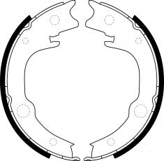 NIBK, Brake Shoes, 362450B, FN0614, BENDIX EUR