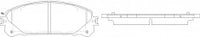 NIBK, Brake Pad, AN-815K, PN1845, AKEBONO