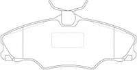 ผ้าเบรค NIBK 571897B, PN0302, BENDIX EUR (018612)