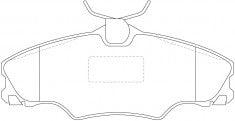 NIBK, Brake Pad, 571897B, PN0302, BENDIX EUR