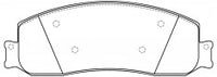 ผ้าเบรค NIBK, MRD1069, PN0743, BENDIX EUR (017279)
