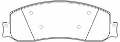 NIBK, Brake Pad, MRD1069, PN0743, BENDIX EUR