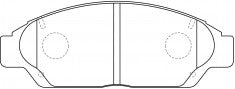 ผ้าเบรค NIBK, A-354K, PN1260, AKEBONO (018892)