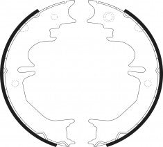 NIBK, Brake Shoes, S850-1580, FN0642, FMSI