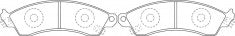 ผ้าเบรค NIBK DB1353 PN0305 BENDIX (016823)