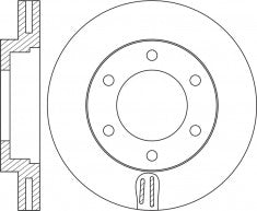 Rotor Disc, NIBK, 43512-60090, RN1066V, TOYOTA (019059)