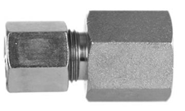 47255-08-06 - 1/2" Flareless x 3/8" Female Pipe Tube Compression Fittings (081747)