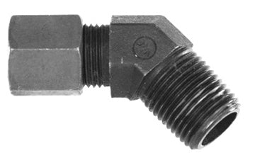 47355-10-08 - 5/8" Flareless x 1/2" Male Pipe 45Â° Tube Compression Fittings (081811)