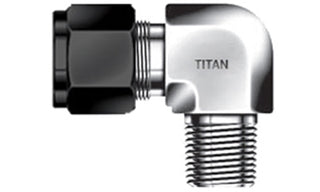 47405-06-06 - 3/8" Flareless x 3/8" Male Pipe 90Â° Tube Compression Fittings (081826)