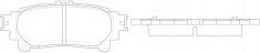 NIBK, Brake Pad, AN-765K, PN1846, AKEBONO