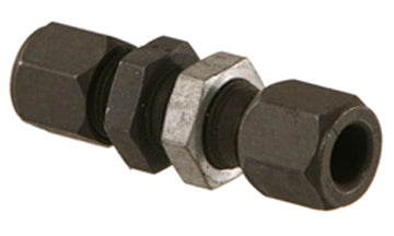 47525-06-06 - 3/8" Flareless x 3/8" Flareless Bulkhead 90° ข้อต่อสวมอัดท่อ (081869)