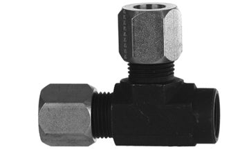 47805-12-12-12 - 3/4" Flareless x 3/4" Female Pipe Run Tee Tube Compression Fittings (081918)