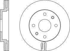 Rotor Disc, NIBK, 517123D100, RN1231V, HYUNDAI (017528)