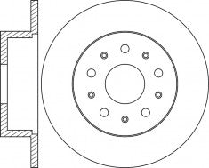 Rotor Disc, NIBK, 562174B, RN1118, BENDIX (019149)