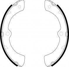NIBK, Brake Shoes, N7712, FN7723, AKEBONO