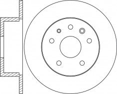 จานโรเตอร์, NIBK, 561962B, RN1970, BENDIX (018591)