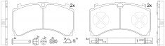 NIBK, Brake Pad, A 006 420 15 20, PN0919, MERCEDES-BENZ