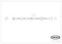 สายเบรค CORTECO OEM 4650A645 เลขสินค้า 4 9 3 7 1 4 4 9, MITSUBISHI (118551)