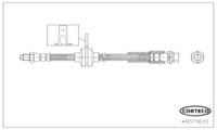 Brake Hose, CORTECO, OEM 1681131, Article number 4 9 3 7 1 6 1 0, FORD (118562)