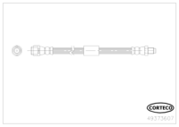 Brake Hose, CORTECO, OEM 2124200448, Article number 4 9 3 7 3 6 0 7, MERCEDES-BENZ (118604)