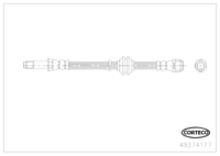 Brake Hose, CORTECO, OEM 6394281235, Article number 4 9 3 7 4 1 7 7, MERCEDES-BENZ (118619)