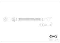 Brake Hose, CORTECO, OEM 46210JD620, Article number 4 9 3 7 4 4 2 5, NISSAN (118655)