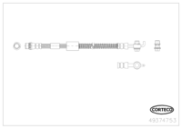 Brake Hose, CORTECO, OEM 4806N0, Article number 4 9 3 7 4 7 5 3, PEUGEOT (118667)