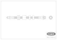 สายเบรค CORTECO OEM 31305080 เลขสินค้า 4 9 3 7 4 8 3 2, VOLVO (118670)