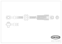 สายเบรค CORTECO OEM 13245046 หมายเลขสินค้า 4 9 3 7 6 4 8 5, OPEL (118693)