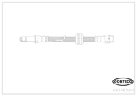 สายเบรค, CORTECO, OEM 34306752400, หมายเลขสินค้า 4 9 3 7 6 5 6 0, BMW (118695)