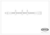 Brake Hose, CORTECO, OEM 93817105, Article number 4 9 3 7 8 4 2 1, IVECO (118733)