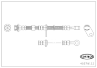Brake Hose, CORTECO, OEM 51540M68K00, Article number 4 9 3 7 9 1 2 2, SUZUKI (118756)