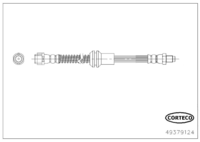 Brake Hose, CORTECO, OEM 2044200748, Article number 4 9 3 7 9 1 2 4, MERCEDES-BENZ (118758)