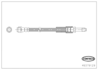 สายเบรค CORTECO OEM 1724280035 หมายเลขสินค้า 4 9 3 7 9 1 2 9, MERCEDES-BENZ (118760)