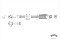 สายเบรค CORTECO OEM 562518 เลขสินค้า 4 9 3 8 1 3 6 3, BUICK (118802)