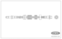 Brake Hose, CORTECO, OEM 31317909, Article number 4 9 3 8 4 1 2 6, VOLVO (118826)