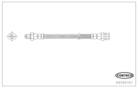 Brake Hose, CORTECO, OEM 1606296880, Article number 4 9 3 8 4 1 6 1, PEUGEOT (118831)