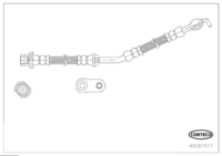 Brake Hose, CORTECO, OEM 90947W2035, Article number 4 9 3 8 7 0 1 7, TOYOTA (118870)