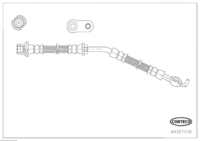 Brake Hose, CORTECO, OEM 90947W2034, Article number 4 9 3 8 7 0 1 8, TOYOTA (118871)
