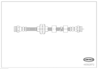 Brake Hose, CORTECO, OEM 13356804, Article number 4 9 3 9 2 8 7 2, OPEL (118971)