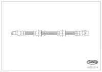 Brake Hose, CORTECO, OEM 34206784620, Article number 4 9 3 9 2 8 7 4, BMW (118973)